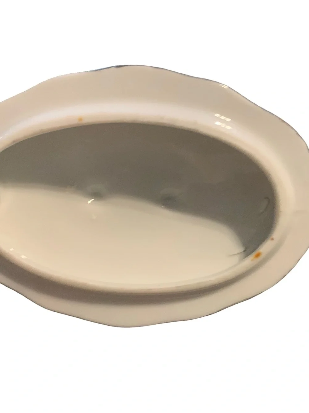 Vtg Japan #526 Porcelain Tureen Jam Dish w Lid Attached Underplate Silver Trim